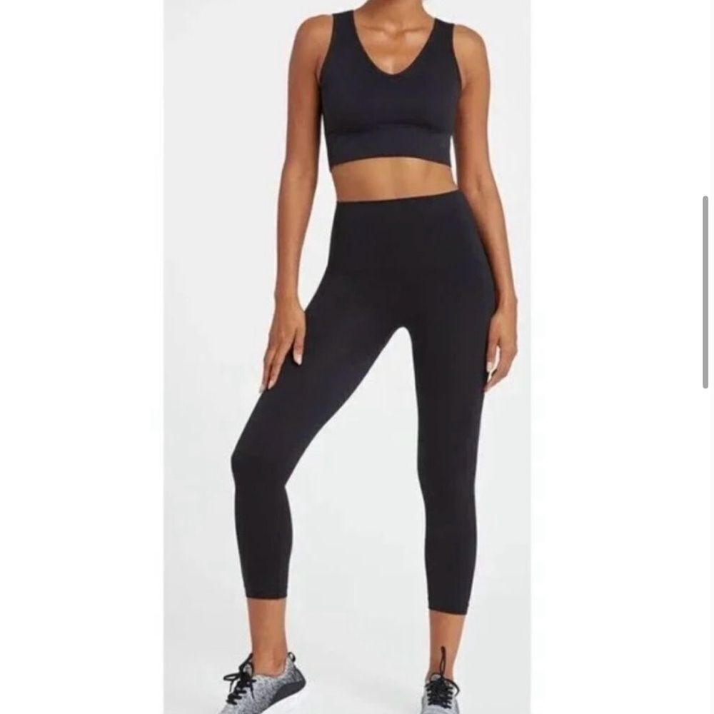 NWT Spanx High Waisted Lamn Legging Very Black Sz XS